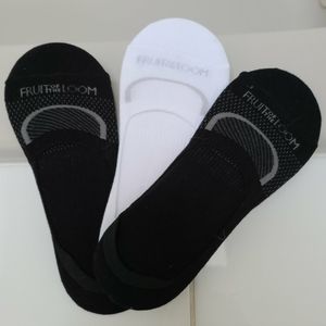 3 pack of fruit of the loom no-show socks